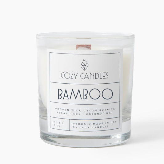 Bamboo Wood Wick Candle - 11oz